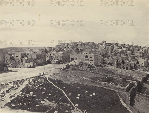 Bethlehem, from the Latin Convent; Francis Frith, English, 1822 - 1898, Bethlehem, Israel; negative 1858; print 1865; Albumen