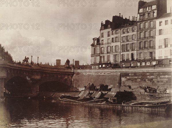 Coin du Pont Neuf; Eugène Atget, French, 1857 - 1927, Paris, France; 1898–1899; Albumen silver print