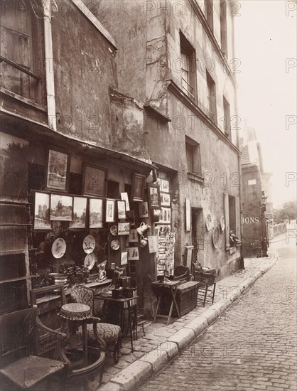 Rue Norvins; Eugène Atget, French, 1857 - 1927, Paris, France; 1924; Albumen silver print