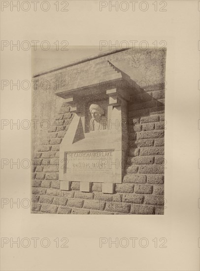 The Gaorishanker Lake sign; India; 1886 - 1889; Albumen silver print