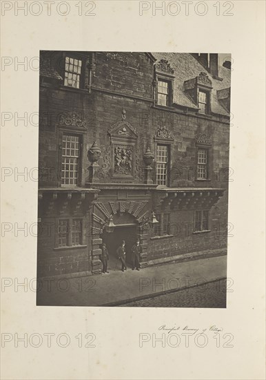 Principal Doorway Of College; Thomas Annan, Scottish,1829 - 1887, Glasgow, Scotland; 1871; Carbon print; 22.6 × 17 cm