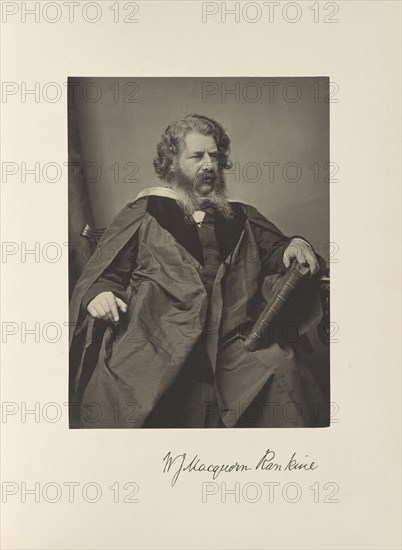 William John MacQuorn Rankine, C.E, LL.D, Professor of Civil Engineering and Mechanics; Thomas Annan, Scottish,1829 - 1887