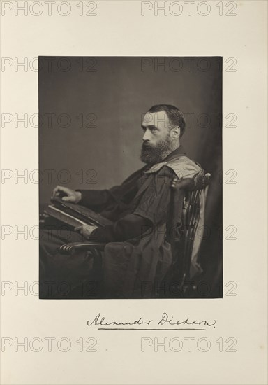 Alexander Dickson, M.D., Professor of Botany; Thomas Annan, Scottish,1829 - 1887, Glasgow, Scotland; 1871; Carbon print
