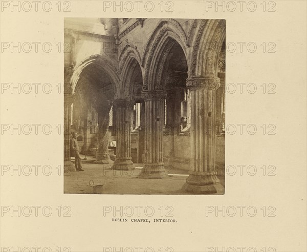 Roslin Chapel; Interior; George Washington Wilson, Scottish, 1823 - 1893, London, England; 1862; Albumen silver print