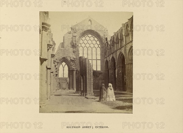 Holyrood Abbey; Interior; George Washington Wilson, Scottish, 1823 - 1893, Edinburgh, Edinburgh, Scotland; 1862; Albumen silver