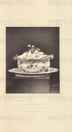 Tureen; William Chaffers, British, active 1870s, London, England; 1871; Woodburytype; 12 × 9.8 cm, 4 3,4 × 3 7,8 in