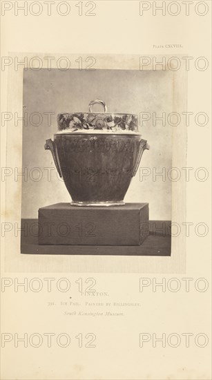 Ice bucket; William Chaffers, English, 1811 - 1892, London, England, Europe; 1871; Woodburytype; 11.4 x 9.2 cm