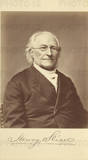 Henry Slicer; Bendann Brothers, American, active 1850s - 1873, Baltimore, Maryland, United States; 1871; Albumen silver print