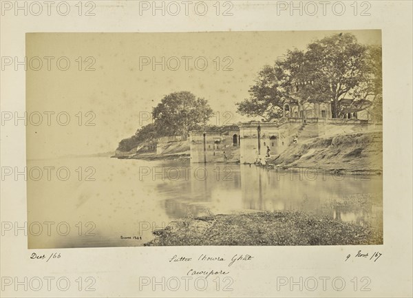 Cawnpore; Suttee Chowra Ghat, the scene of the Massacre; Samuel Bourne, English, 1834 - 1912, KÄnpur, Uttar Pradesh, India