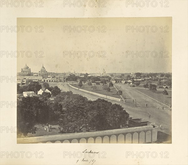 Lucknow; Oudh Exhibition and surrounding Scenery; Samuel Bourne, English, 1834 - 1912, Lucknow, Uttar Pradesh, India, Asia