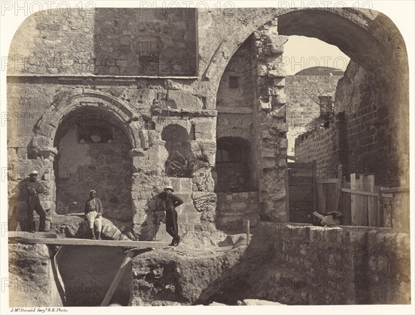 Ecce Homo Arch; Sgt. James M. McDonald, English, 1822 - 1885, Israel; 1865; Albumen silver print
