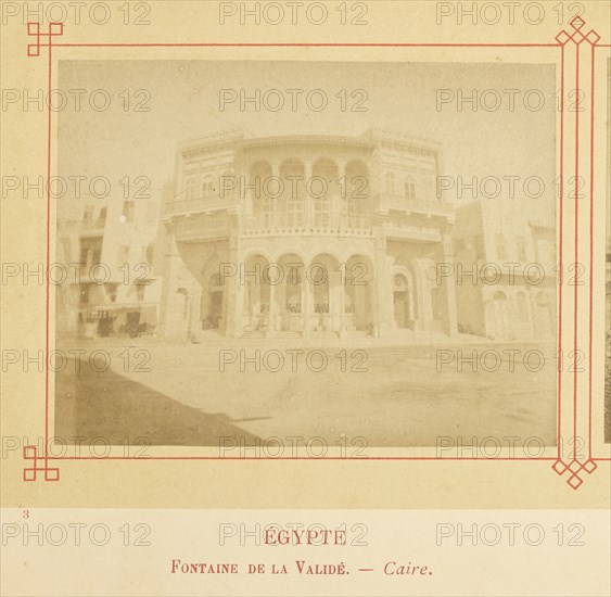 Fontaine de la Validé. - Caire; Félix Bonfils, French, 1831 - 1885, Alais, France; about 1878; Albumen silver print