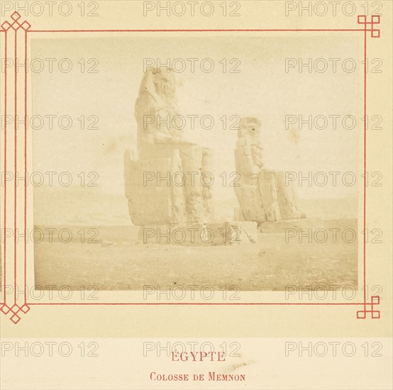 Colosse de Memnon; Félix Bonfils, French, 1831 - 1885, Alais, France; about 1878; Albumen silver print