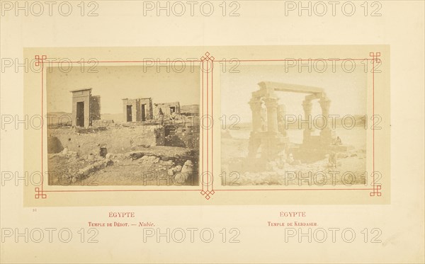 Temple de Débot. - Nubie; Félix Bonfils, French, 1831 - 1885, Alais, France; about 1878; Albumen silver print