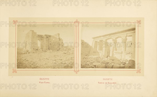 Wadi-Tapha; Félix Bonfils, French, 1831 - 1885, Alais, France; about 1878; Albumen silver print