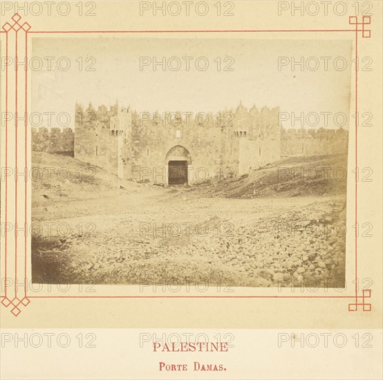 Porte Damas; Félix Bonfils, French, 1831 - 1885, Alais, France; about 1878; Albumen silver print