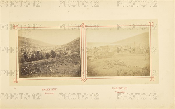 Naplouse; Félix Bonfils, French, 1831 - 1885, Alais, France; about 1878; Albumen silver print