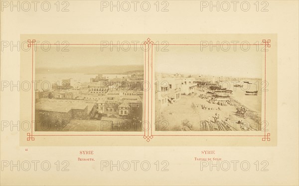 Beyrouth; Félix Bonfils, French, 1831 - 1885, Alais, France; about 1878; Albumen silver print