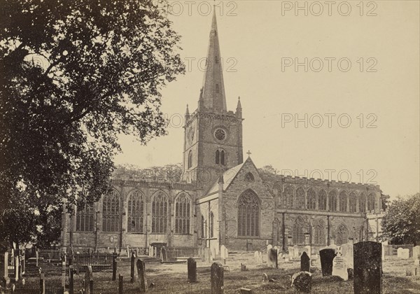 Stratford-on-Avon Church, from the north-east; Francis Bedford, English, 1815,1816 - 1894, Chester, England; about 1860 - 1870