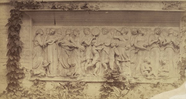 Bas-relief in Marble on Garden Wall; French, Louis Désiré Blanquart-Evrard, French, 1802 - 1872, Lille, France; about 1853