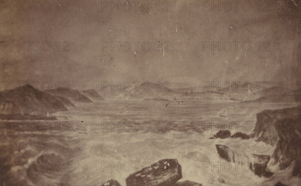 Photograph of a Seascape Painting; French, Louis Désiré Blanquart-Evrard, French, 1802 - 1872, Lille, France; about 1853