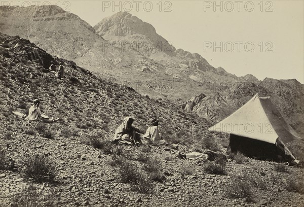 The Summit of Gebel Moosa, Sinai; Francis Frith, English, 1822 - 1898, Sinai, Egypt; 1858; Albumen silver print