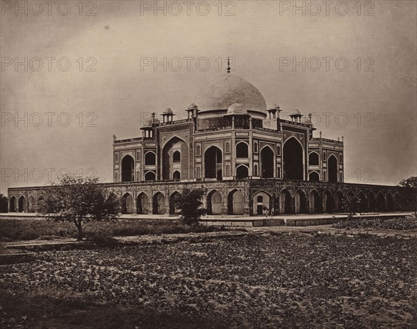 Tomb of the Emperor Humayun; Samuel Bourne, English, 1834 - 1912, London, England; 1877; Woodburytype; 13.8 x 17.4 cm