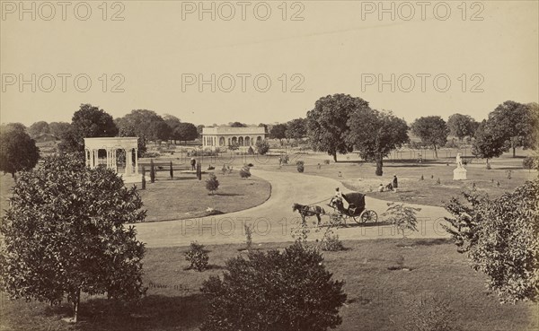 The Wingfield Park, Lucknow; Samuel Bourne, English, 1834 - 1912, Lucknow, India; 1865 - 1866; Albumen silver print