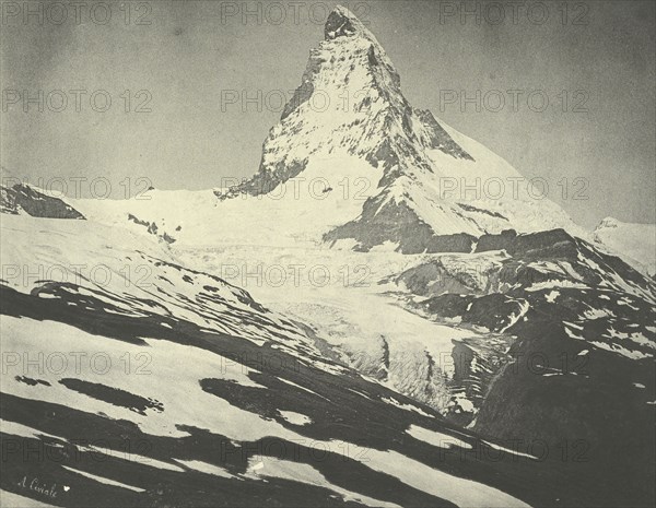 Le Grand Cervin ou Matterhorn 4482 M; Aimé Civiale, Italian, 1821 - 1893, Print by Jean-Dominique Gustave Arosa French