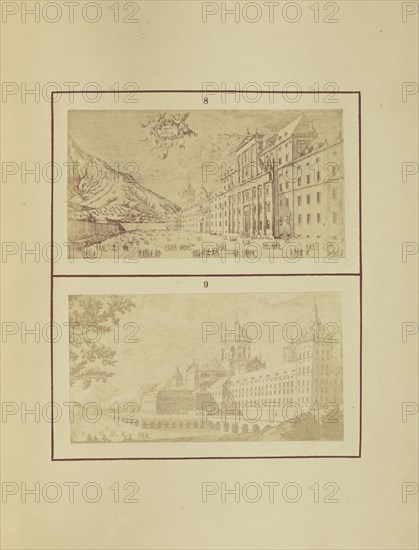 Principal Front of the Escorial; Nikolaas Henneman, British, 1813 - 1893, London, England; 1847; Salted paper print