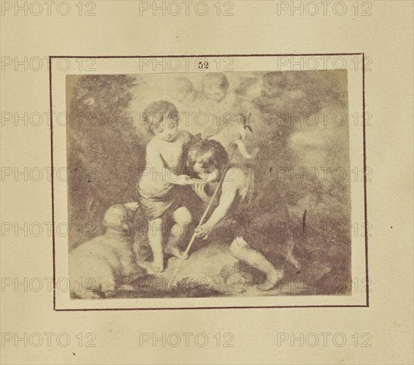 Our Lord and St. John Baptist, Known as the Children of the Shell; Nikolaas Henneman, British, 1813 - 1893, London, England