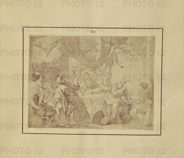 Our Lord and the Two Disciples at Emmaus; Nikolaas Henneman, British, 1813 - 1893, London, England; 1847; Salted paper print