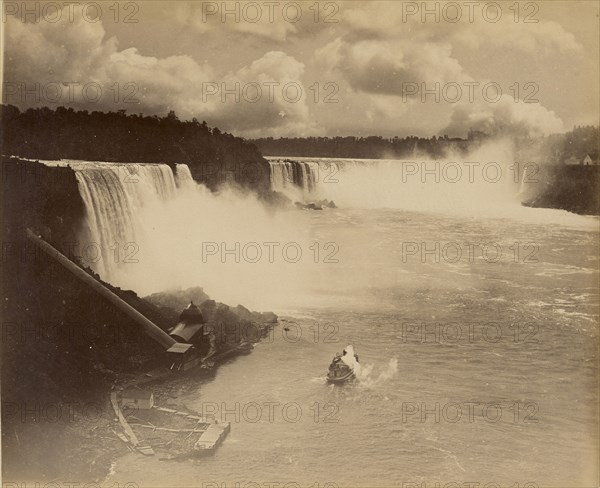 Chûtes du Niagara; Attributed to George E. Curtis, American, 1830 - 1910, Niagara Falls, New York, United States; 1860s - 1880s