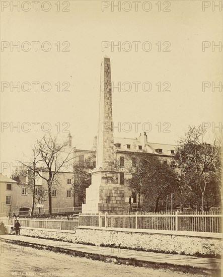 Quebec, Monument de Wolfe & de Montcalm; Quebec City, Quebec, Canada; 1860s - 1880s; Albumen silver print