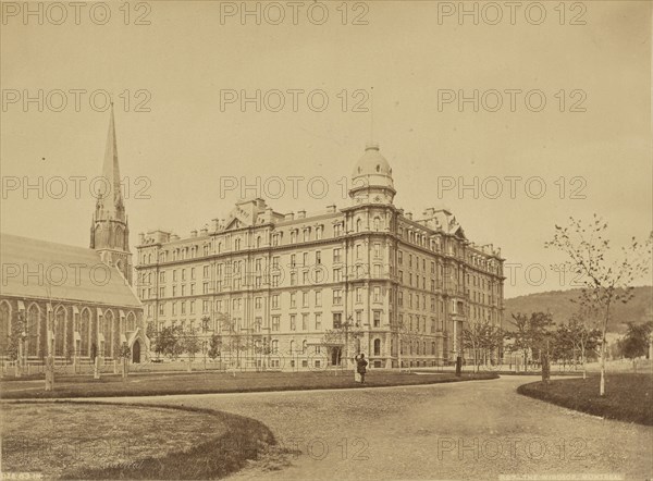 Montreal, Hotel Windsor; William McFarlane Notman, Canadian, 1857 - 1913, Montreal, Quebec, Canada; 1860s - 1880s; Albumen