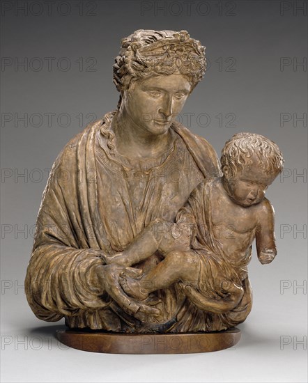 Virgin and Child; Riccio, Andrea Briosco, Italian, 1470 - 1532, Italy; about 1520 - 1525; Terracotta with traces of polychromy