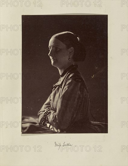 Miss Suttie; Ronald Ruthven Leslie-Melville, Scottish,1835 - 1906, England; 1860s; Albumen silver print