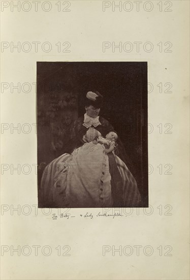 The Baby - and Lady Southampton; Ronald Ruthven Leslie-Melville, Scottish,1835 - 1906, England; 1860s; Albumen silver print