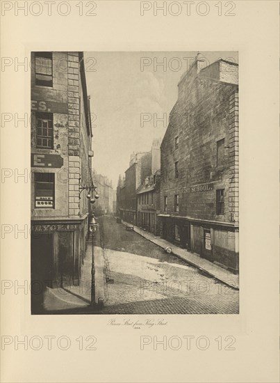 Princes Street from King Street; Thomas Annan, Scottish,1829 - 1887, Glasgow, Scotland; negative 1868, print 1900; Photogravure