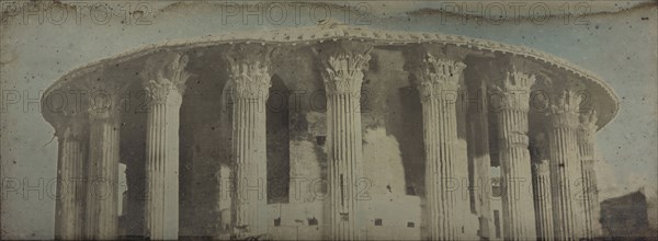 The Temple of Vesta, Rome; Joseph-Philibert Girault de Prangey, French, 1804 - 1892, 1842; Daguerreotype