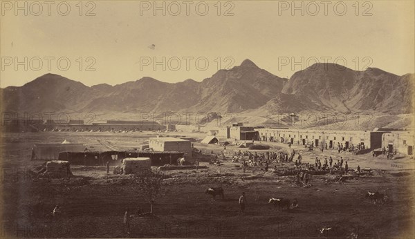 Interior of fort; John Burke, British, active 1860s - 1870s, Afghanistan; 1878 - 1879; Albumen silver print