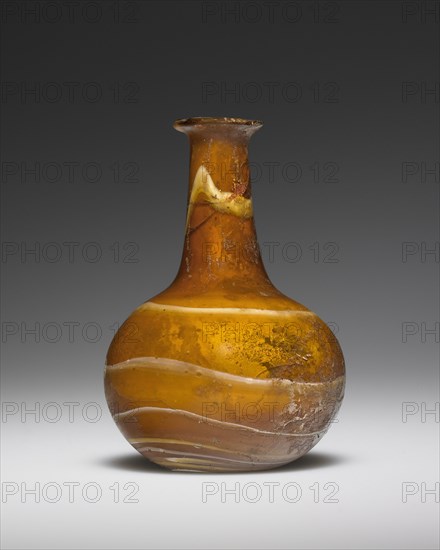Flask; Eastern Mediterranean; 1st century; Glass; 6.1 x 4.3 cm, 2 3,8 x 1 11,16 in