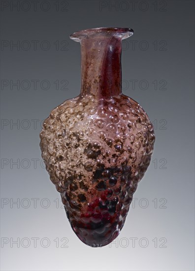 Grape Flask; Eastern Mediterranean; about 2nd century; Glass; 10.3 cm, 4 1,16 in