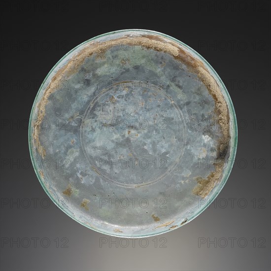 Plate; Eastern Mediterranean; 2nd - 3rd century; Glass; 1.7 x 14.7 cm, 11,16 x 5 13,16 in