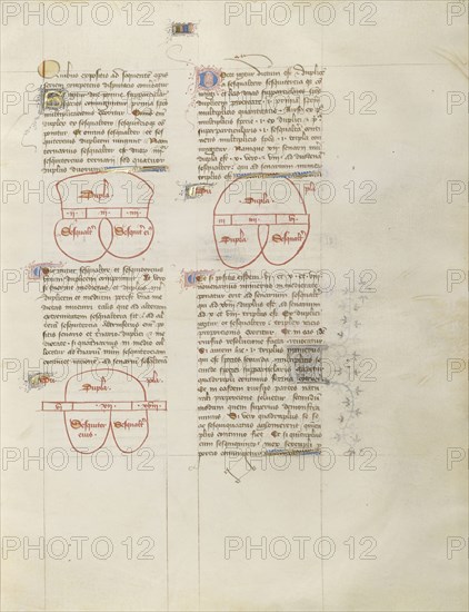 Chart; Virgil Master, French, active about 1380 - 1420, Paris, France; about 1405; Tempera colors, gold paint, gold leaf