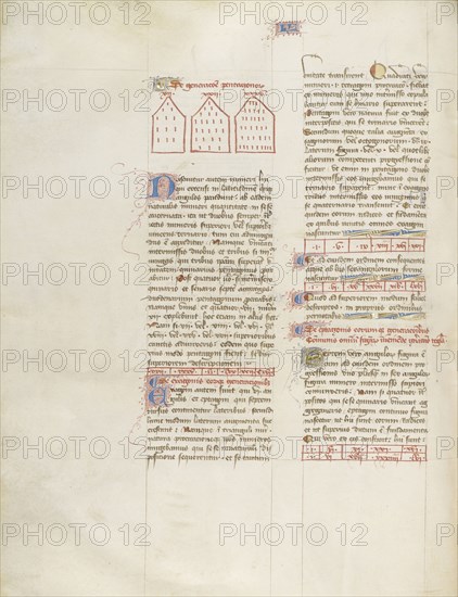 Chart; Virgil Master, French, active about 1380 - 1420, Paris, France; about 1405; Tempera colors, gold paint, gold leaf