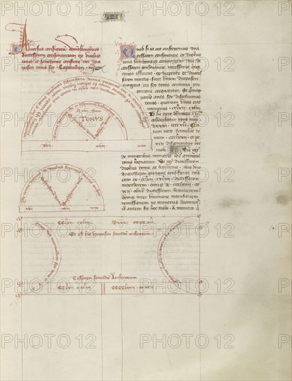 Chart; Virgil Master, French, active about 1380 - 1420, Paris, France; about 1405; Tempera colors, gold paint, gold leaf