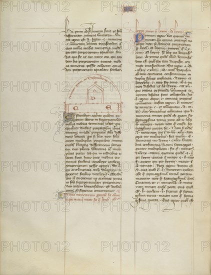 Chart; Virgil Master, French, active about 1380 - 1420, Paris, France; about 1405; Tempera colors, gold paint, gold leaf