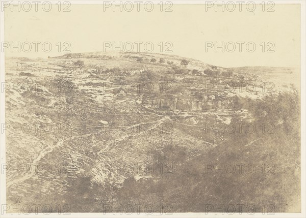 Jérusalem. Vallée de Josaphat. Faces Ouest et Nord 2; Auguste Salzmann, French, 1824 - 1872, Louis Désiré Blanquart-Evrard