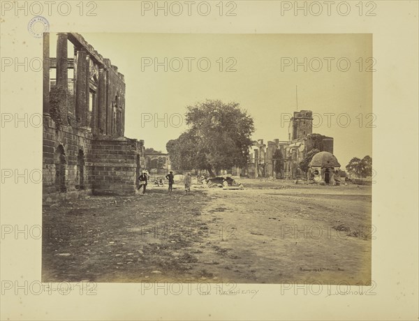 Lucknow; Residency and Banquetting sic Hall; Samuel Bourne, English, 1834 - 1912, Lucknow, India; 1864–1865; Albumen silver